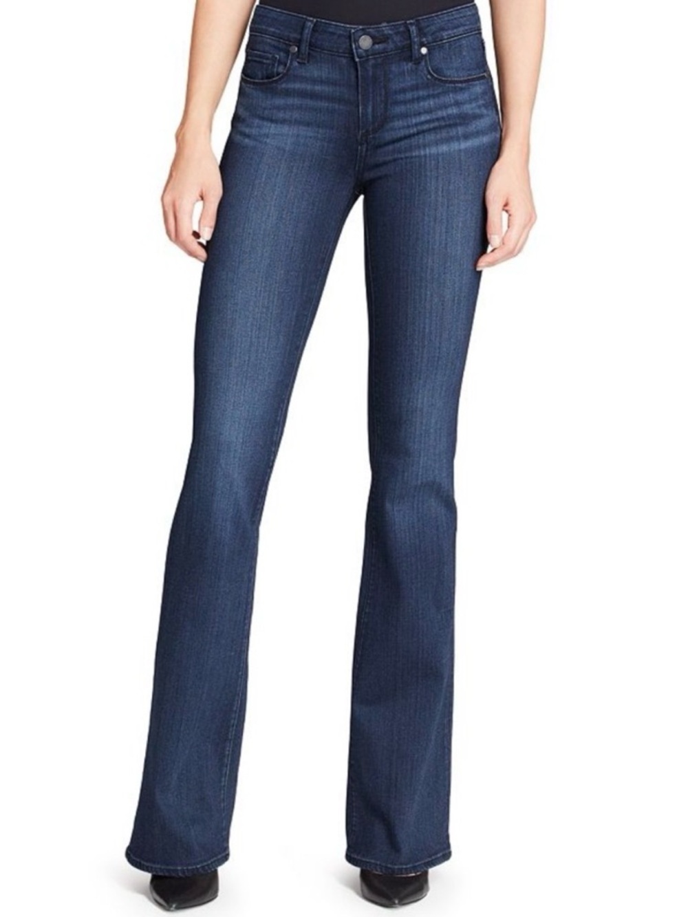 Paige Women’s Skyline Boot Jeans Lengthening Dark Wash Denim Lightweight Sz 29